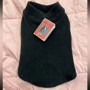 Gooby Stretch Black Dog Fleece Size Large New with Tags